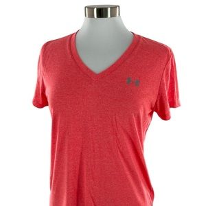 Under Armour Relaxed Fit V-neck Heat Gear T-shirt Women’s Medium